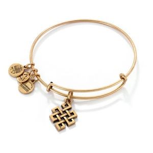 RARE Alex and Ani Endless Knot Bracelet